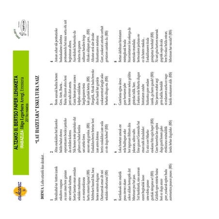 Altzako III. bertso paper lehiaketa  bertso irabazleak