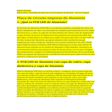Fabricación de circuitos PCB LED de Aluminio--Aluminium PCB.docx