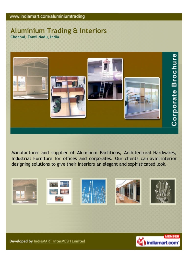 Aluminium Trading & Interiors, Chennai, Architectural Products