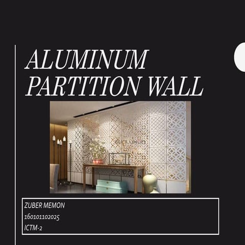 Aluminum partition wall