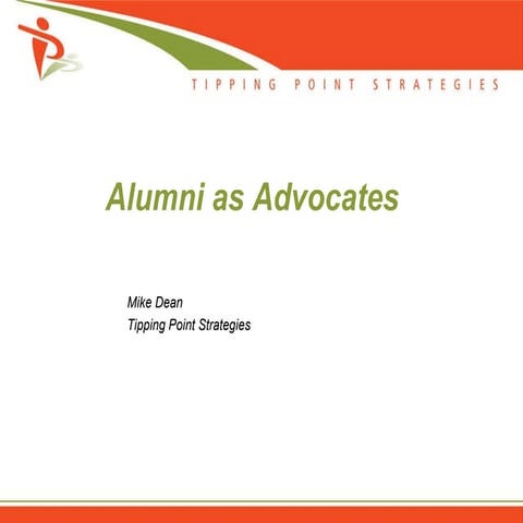 Alumni As Advocates