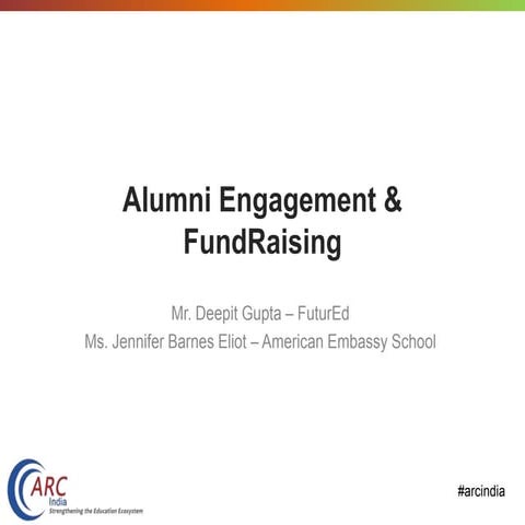 Alumni Engagement and Fundraising