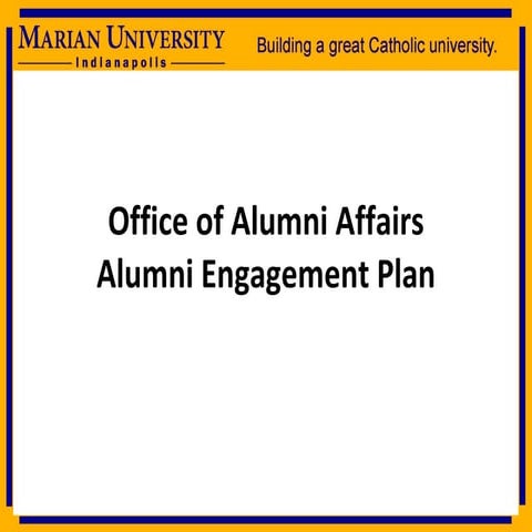 Alumni Engagement Plan