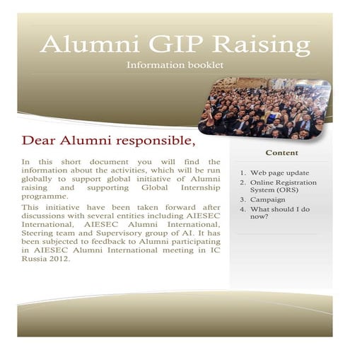 Alumni gip raising   booklet