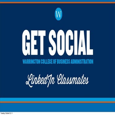 Get Social: LinkedIn Classmates