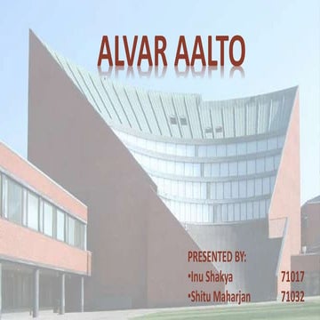 Alvar aalto and his famous works