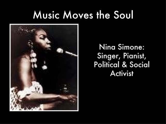 Nina Simone & Social Change