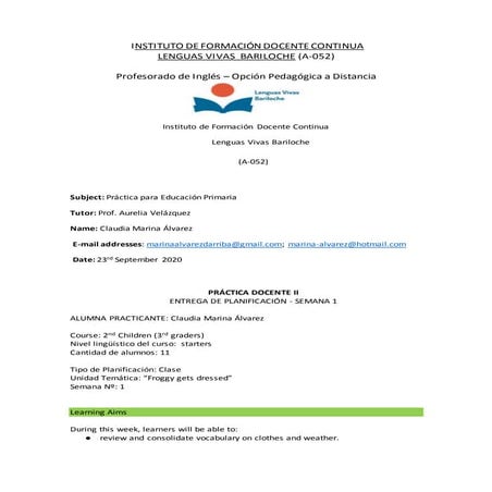 Alvarez Marina practicas primaria week1