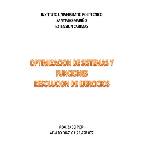 Alvaro diaz 21428077 Ejercicios de sistema de ecuaciones.