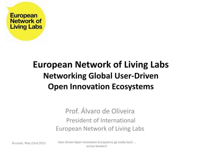Apollon - 22/5/12 - 09:00 - User-driven Open Innovation Ecosystems