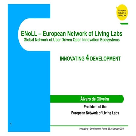 ENoLL FAO Workshop Alvaro Oliveira