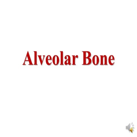 Alveolar bone Biology Diagrams