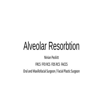Alveolar Resorbtion