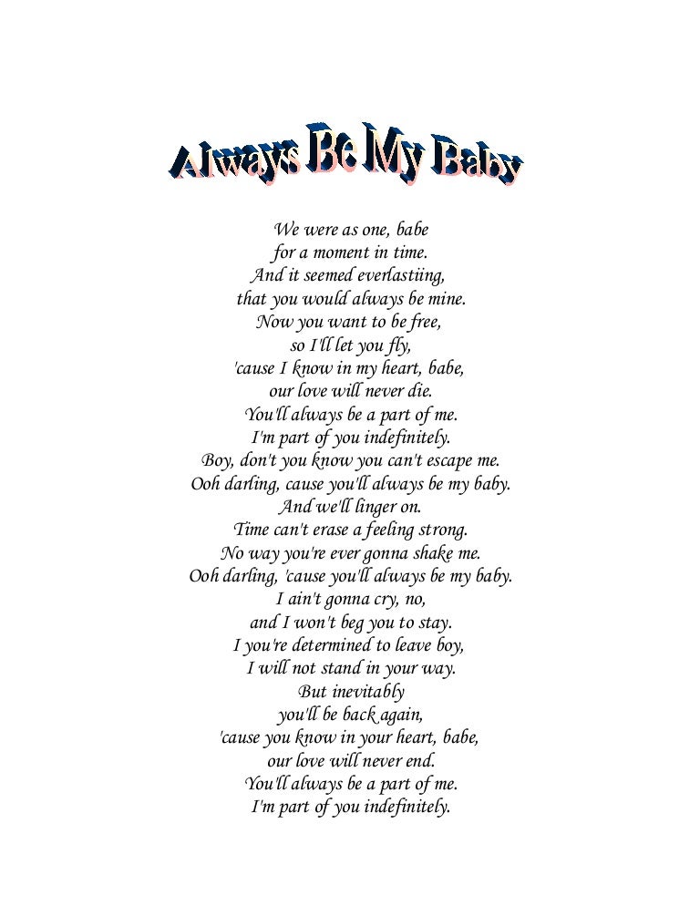Always Be My Baby