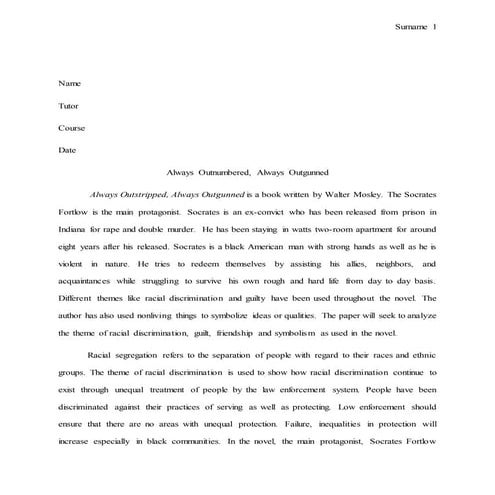 Always outnumbered, always outgunned revised