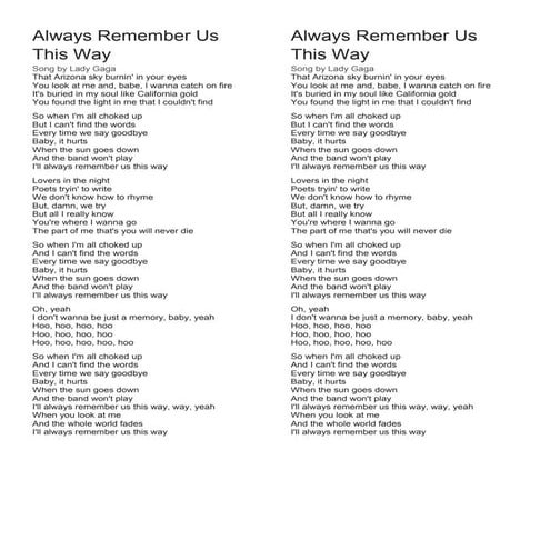 Always Remember Us This Way.docx