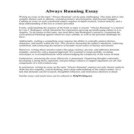 Essay Our School | PDF