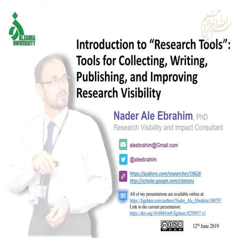 Introduction to “Research Tools”: Tools for Collecting, Writing, Publishing, ...