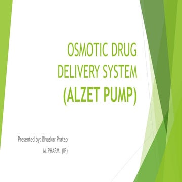 Alzet osmotic pump