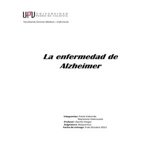 Informe del Alzheimer
