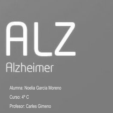  Investigación sobre el alzheimer.