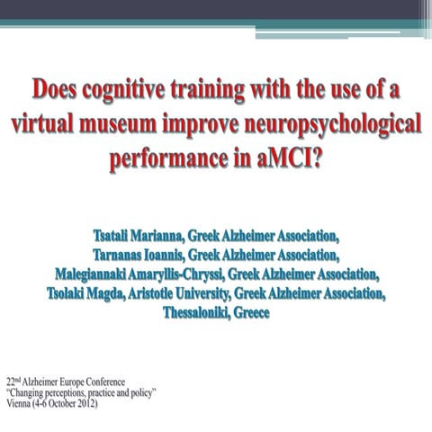 Alzheimer europe virtual museum