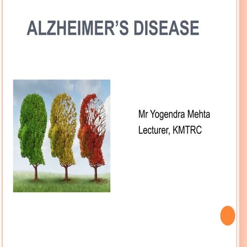 A class slide of ALZHEIMER’S DISEASE.pptx