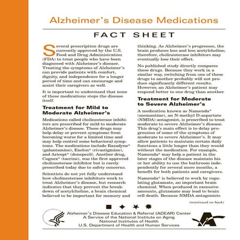 anti-alzheimers drug | PDF