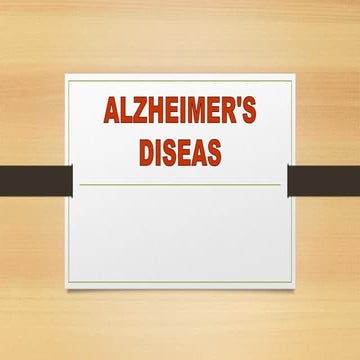 Alzimers disease