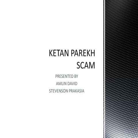 Ketan parekh scam
