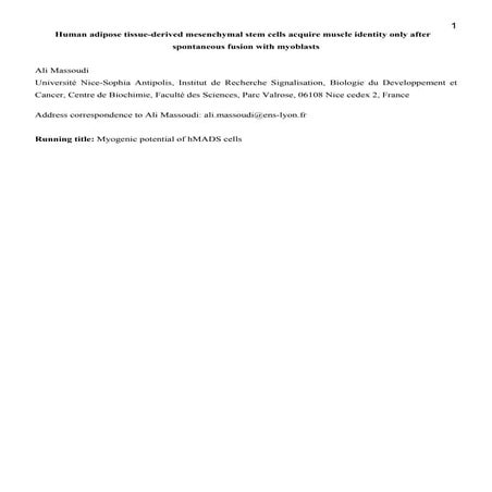 Dissertation Defense: Enhancing myoblast fusion for therapy of muscular ...