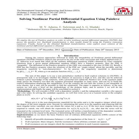 The International Journal of Engineering and Science (The IJES)