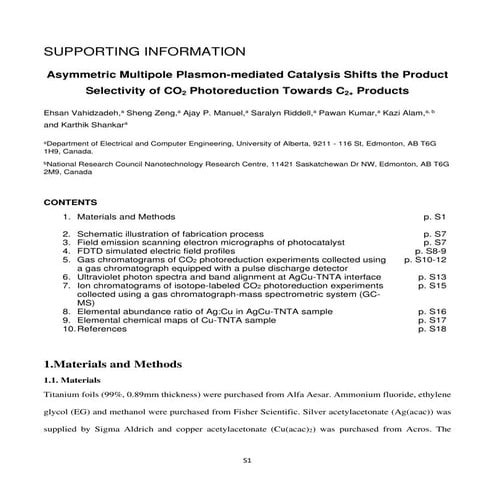 Asymmetric Multipole Plasmon-Mediated Catalysis Shifts the Product Selectivit...