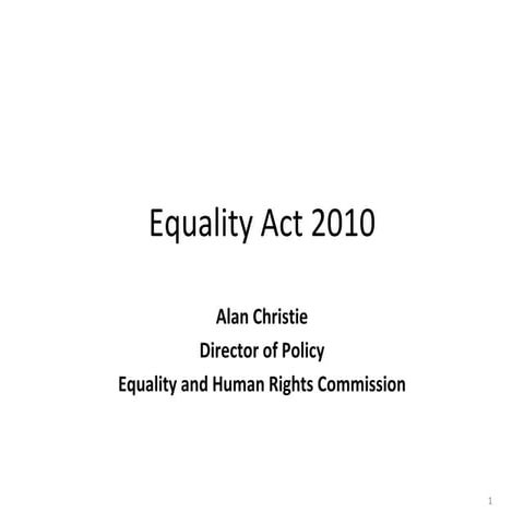 Equality Act 2010