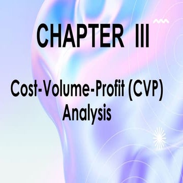 Chapter-3_CVP-analysis presentation of group