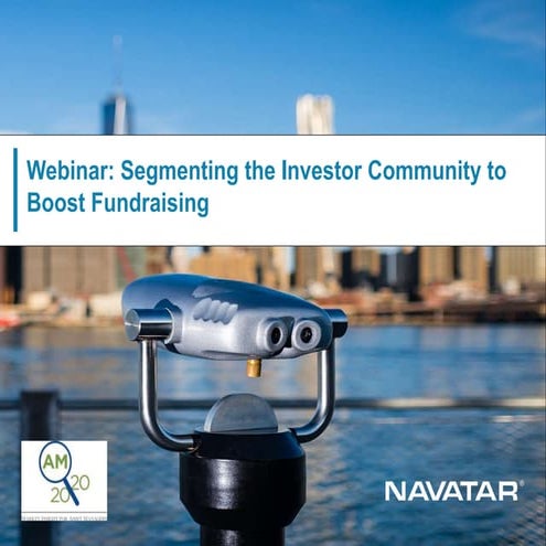 Segmenting the Investor Community to Boost Fundraising