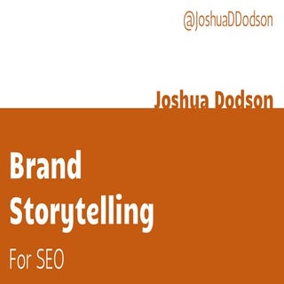 Brand Storytelling for SEO - AMA Hi...