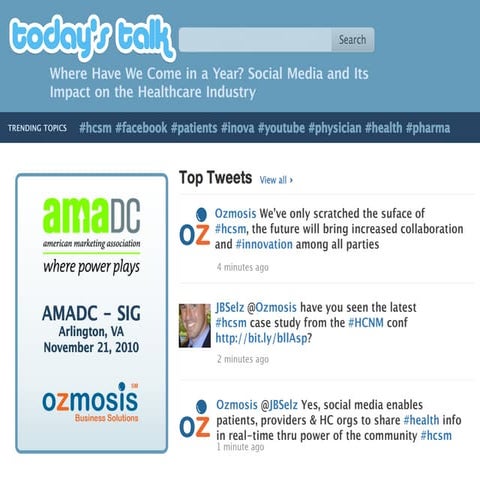AMA-DC Social Media Impact on Healthcare