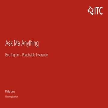 Ask Me Anything: Bob Ingram of Peachstate Insurance | PPT