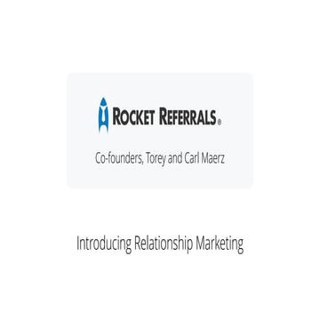 Introducing Relationship Marketing