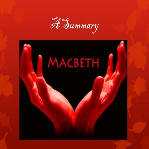 A macbeth   a summary