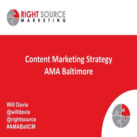 AMA Baltimore - Building Your Content Marketing Plan