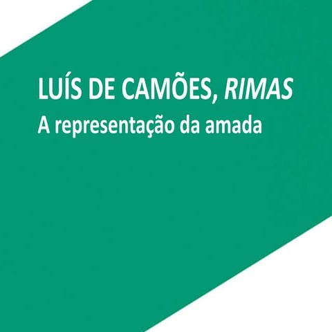 A Amada em Luís de Camões 10º ano