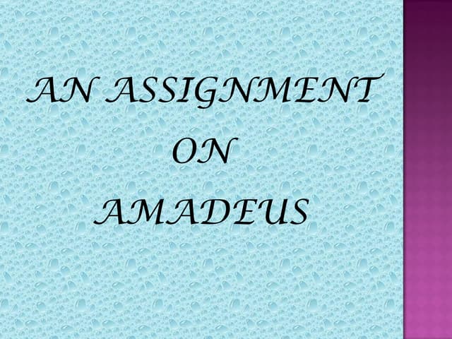 Amadeus PPT