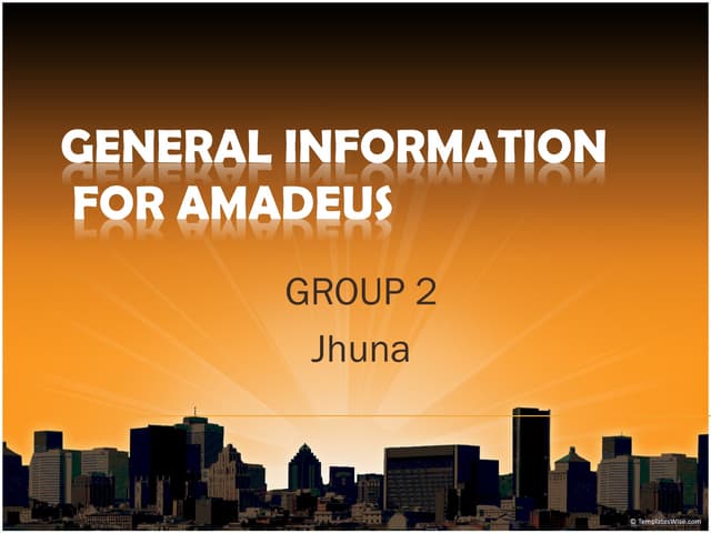 Amadeus general knowledge