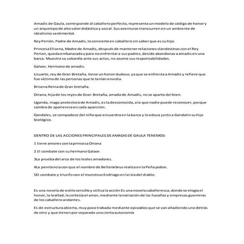 Amadis de gaula novelaa