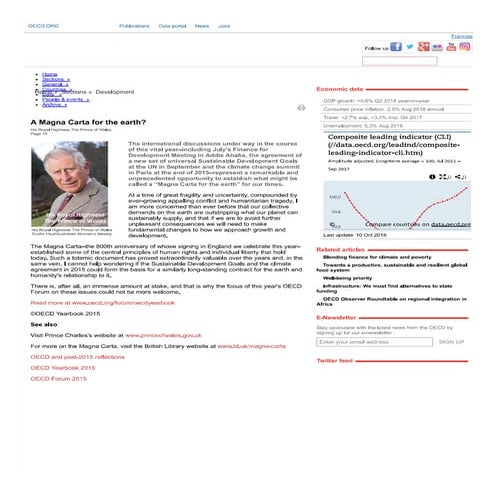 A magna carta for the earth    oecd observer