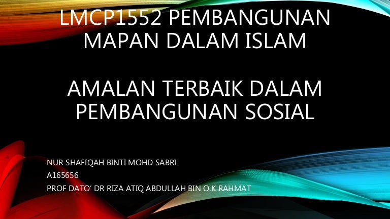 Amalan Terbaik Dalam Pembangunan Sosial