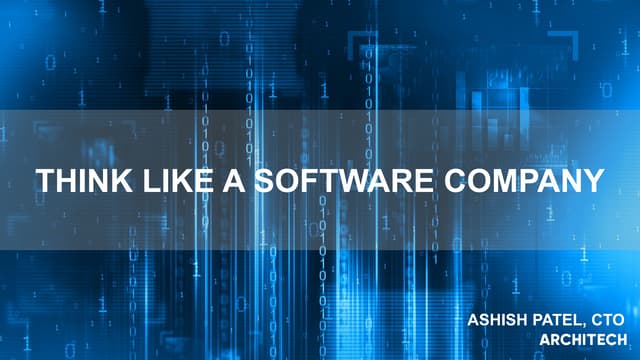 American Marketing Association, Legendary Leadership Series: Think like a software Company