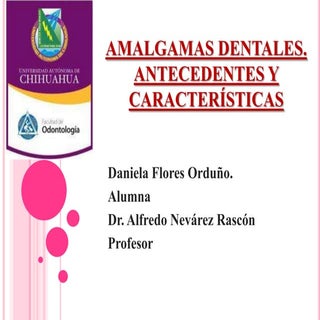 Amalgama dentales,definición